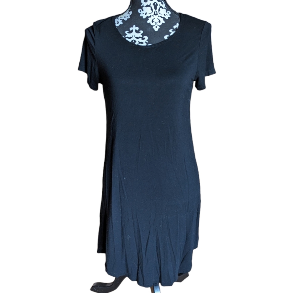 🌻2 for $20 | Black Midi Tee Shirt Dress